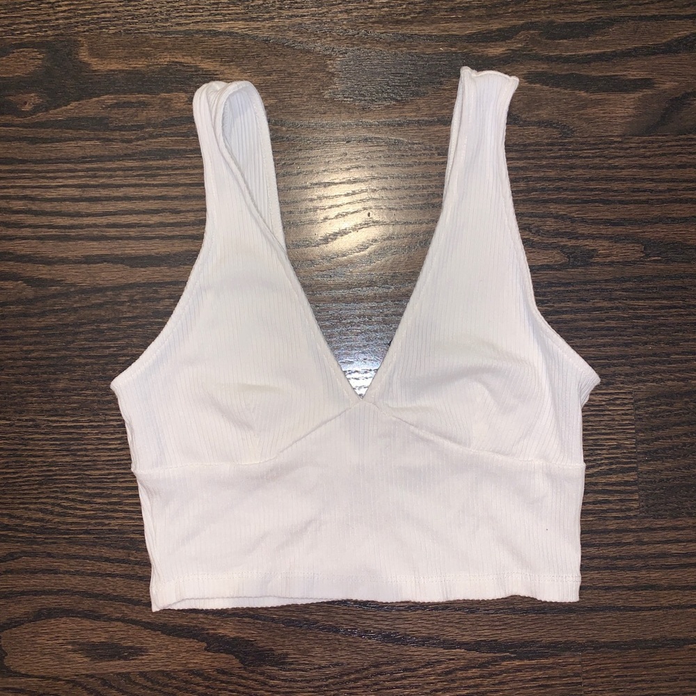 Forever 21 White Crop Top